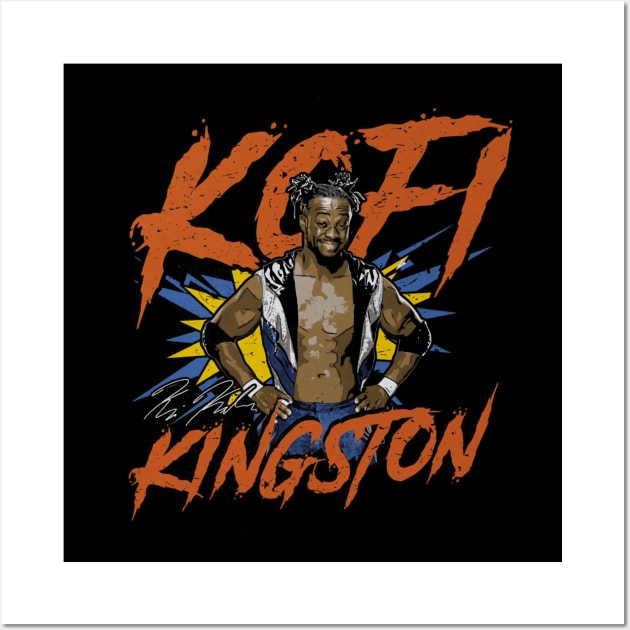 Kofi Kingston Pose Wall Art by MunMun_Design